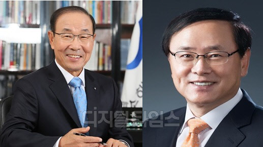 (사진 왼쪽부터 김용덕 현 손보협회 회장, 강영구 메리츠화재 사장)